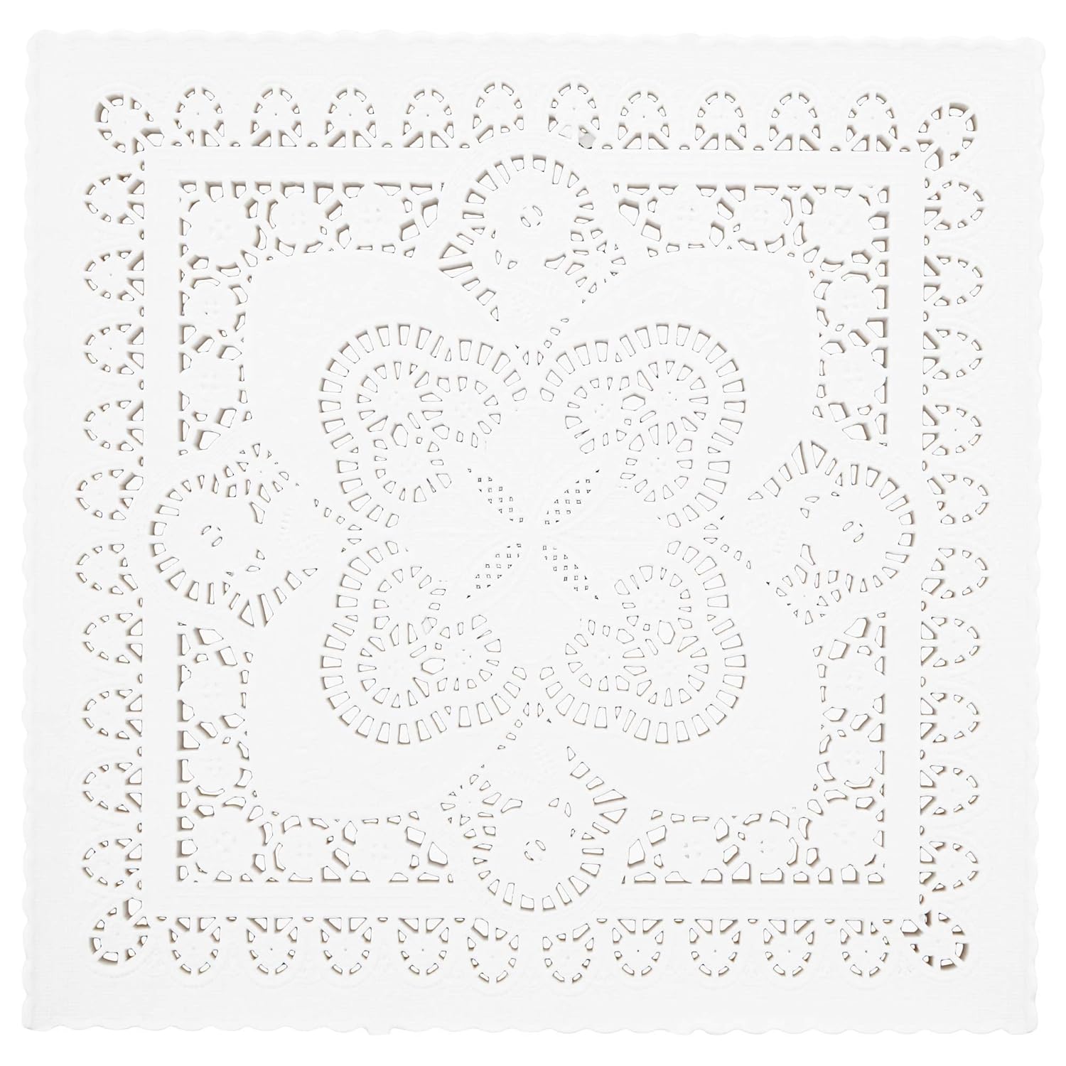 Generic Juvale Square Paper Doilies (8 inch, White, 200 Pack)