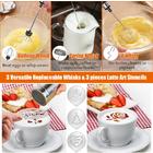 Milk Frother Handheld, 3-speed Usb Rechargeable Electric Whisk, Mini Foamer,  With 3 Stainless Whisks Perfect For Bulletproof Coffee,lattes,cappuccino