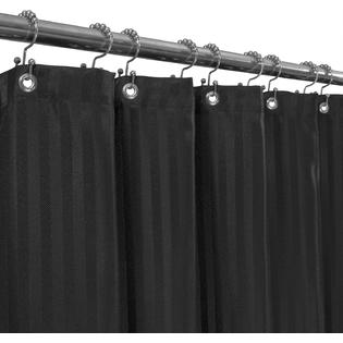 Barossa Design BU0982S-3300mn Herringbone Shower Curtain - Striped Fabric Textured, Hotel Grade, Machine Washable, Water Repellent, 160 GSM Heavyweight, Stan Barossa Design BU0982S-3300mn Herringbone Shower Curtain - Striped Fabric Textured, Hotel Grade, Machine Washable, Water Repellent, 160 GSM Heavyweight, Stan
