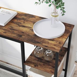 Generic Vasagle Bar Table High Dining Table Pub Table With Wine Glass Holder And Bottle Rack For Living Room Kitchen Industrial R Generic Vasagle Bar Table High Dining Table Pub Table With Wine Glass Holder And Bottle Rack For Living Room Kitchen Industrial R