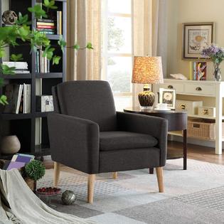 Lohoms Modern Accent Fabric Chair Single Sofa Comfy Upholstered Arm