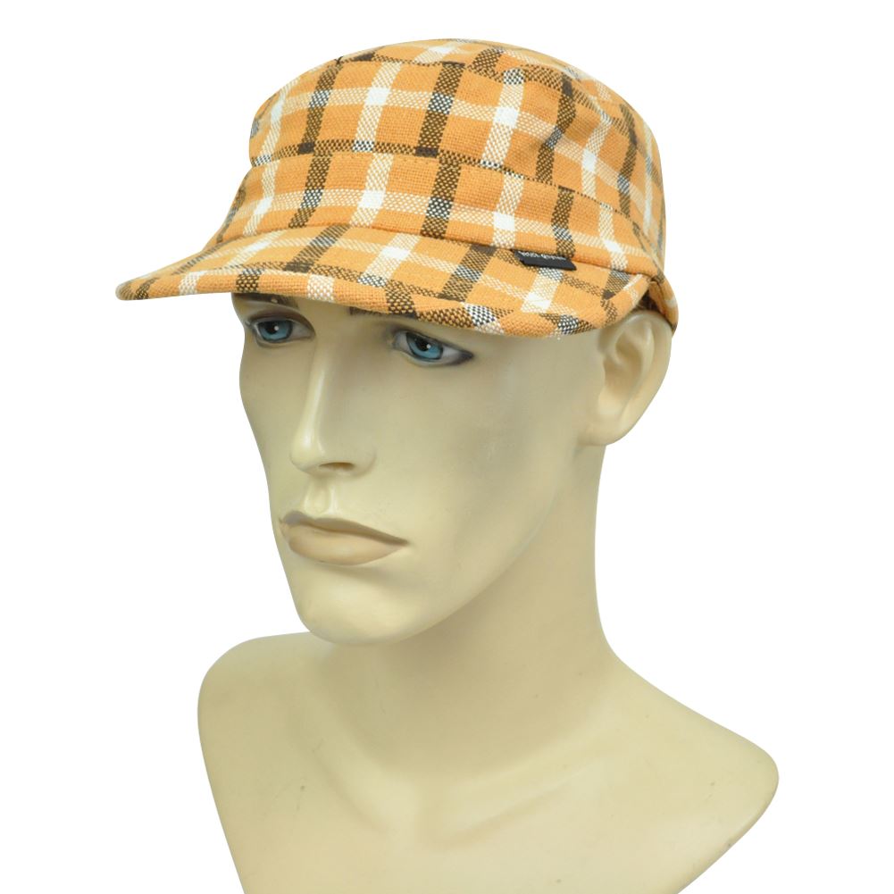 Peter Grimm Brand Peter Grimm Plaid Curved Bill Fitted Large Fatigue Cadet Hat Cap Relaxed