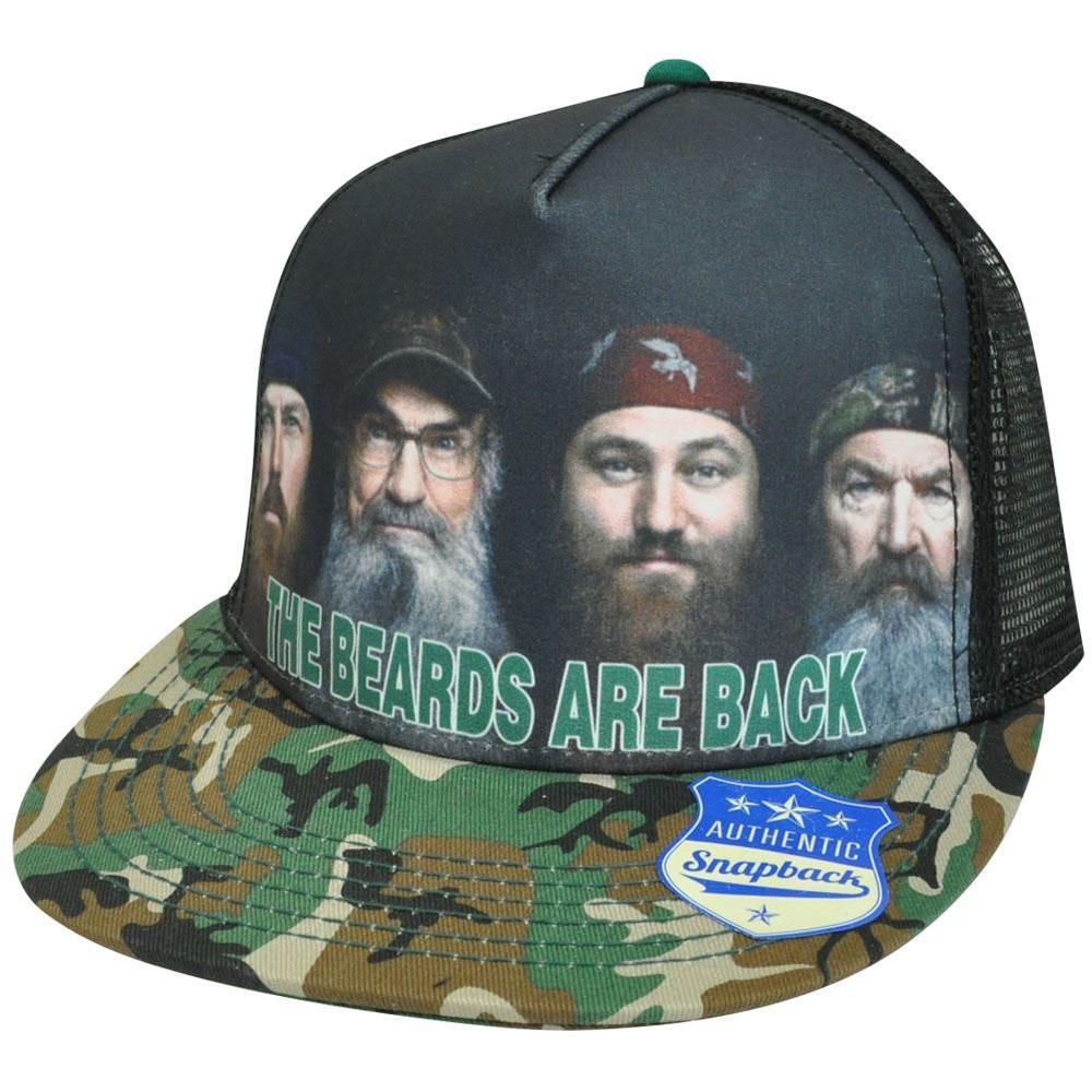 Duck Dynasty Beards Are Back A&E TV Series Mesh Trucker Snapback Trucker Hat Cap