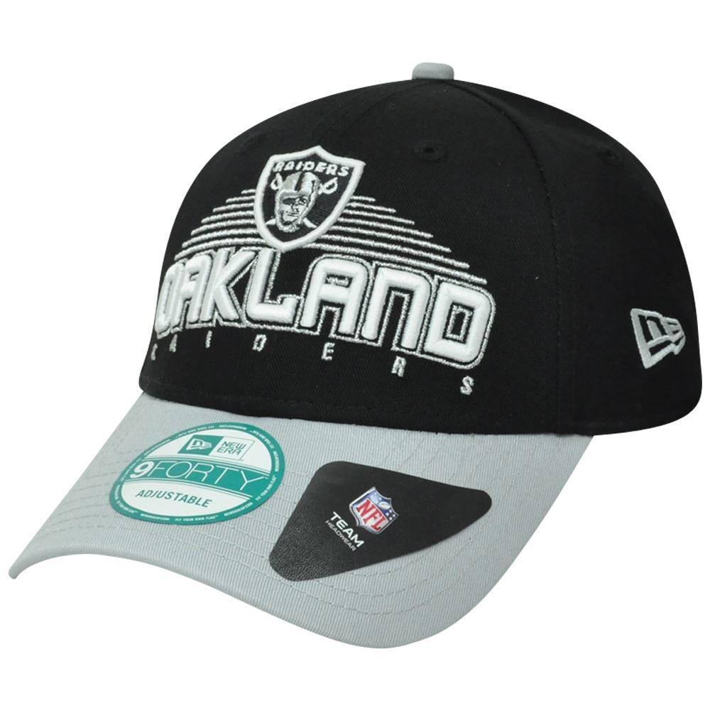 New Era NFL New Era 9Forty 940 Oakland Raiders Team Text Adjustable Velcro Hat Cap