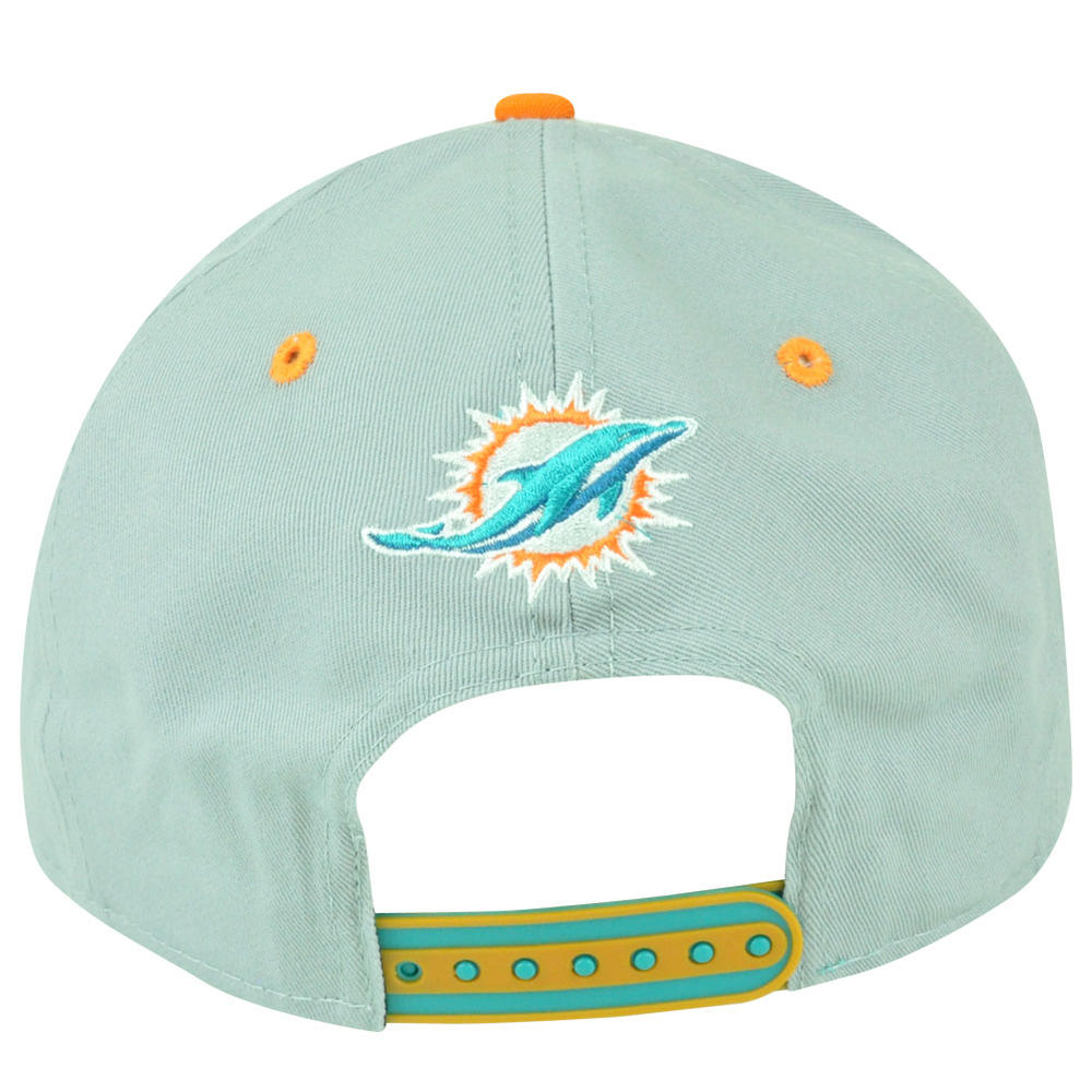 New Era NFL New Era 9Fifty Miami Dolphins A-Tone Word 5 Panel A-Frame Snapback Hat Cap