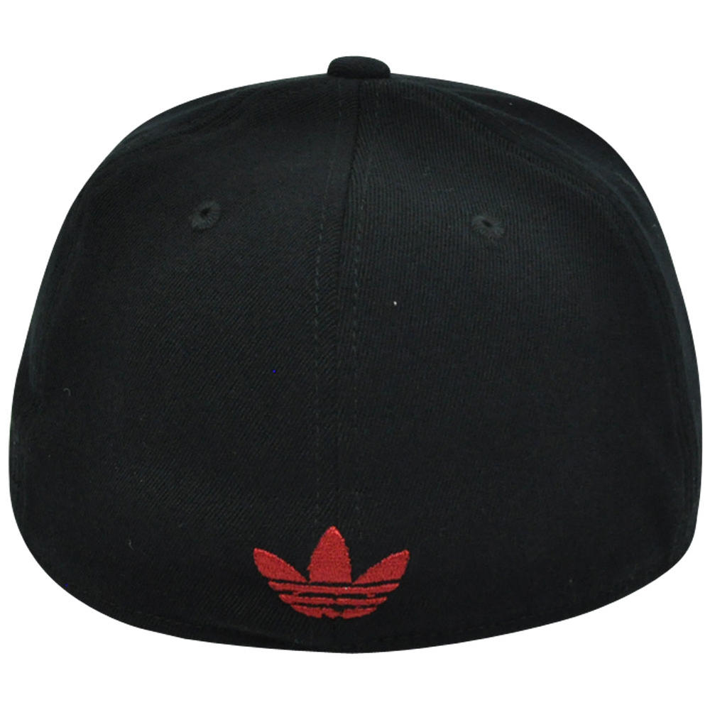 Adidas NBA Adidas Miami Heat Black Tonal 210 Flat Bill 7 1/4 - 7 5/8 Stretch Fitted Hat