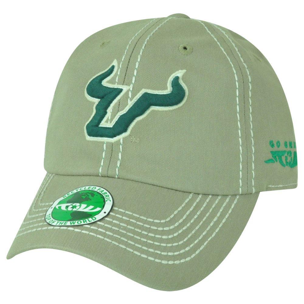 NCAA TOW South Florida Bulls Garment Wash Relaxed Sun Buckle Recycled Hat Cap