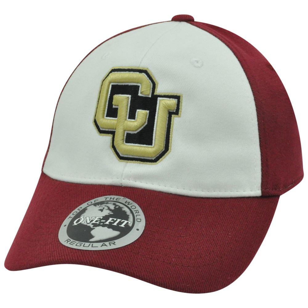 Officially Licensed Collegiate Product NCAA Colorado Buffaloes Two Tone Stretch Flex Fit One Size Curved Bill Hat Cap