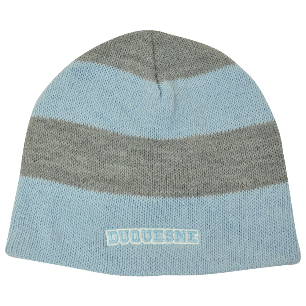 Officially Licensed Collegiate Product NCAA American Needle Women Ladies Duquesne Dukes Stripe Cuffless Knit Beanie Hat