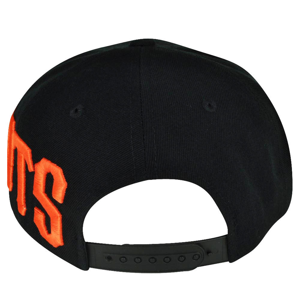 American Needle MLB American Needle San Francisco Giants Solid Black Snapback Flat Bill Hat Cap
