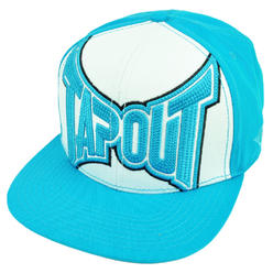 Tapout MMA UFC Martial Arts Snapback Flat Bill Hat Cap Cage Fighting Blue White
