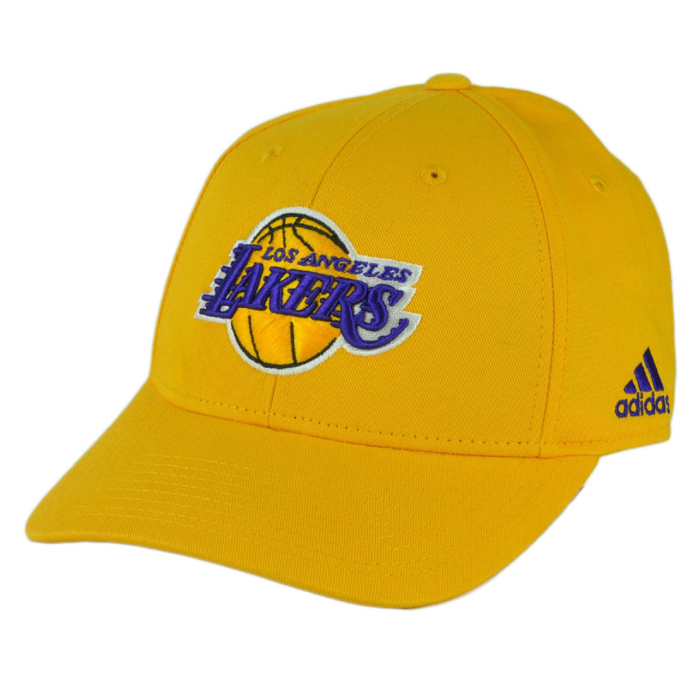 NBA Los Angeles Lakers Adidas LA Yellow Hat Cap HWC Sport Adjustable Basketball