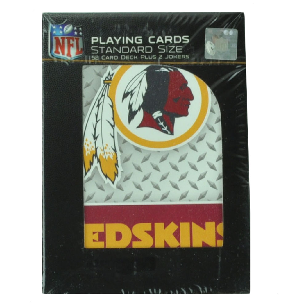 OFFICIALLY LICENSED PRODUCT NFL Washington Redskins Playing Cards Deck 52 Standard Size Game Poker Football