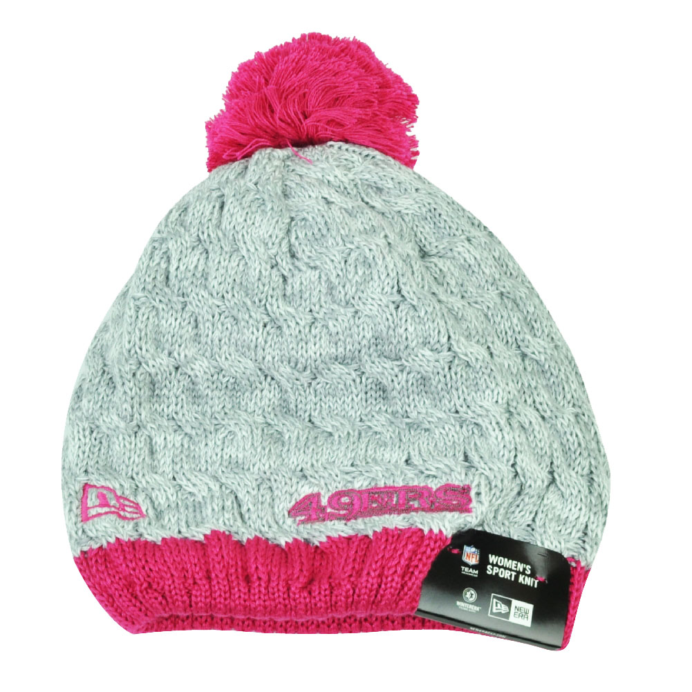 Nfl New Era Breast Cancer Awareness Knit Beanie San Francisco 49ers Pink Womens
