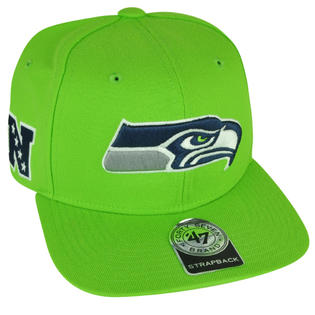 Nfl 47 Brand Forty Seven Seattle Seahawks Super Shot Strapback Flat Bill Hat