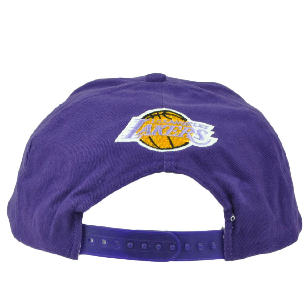 Logo Athletics Los Angeles Lakers Mens Vintage Old School Hat Cap Purple Snapback Basketball