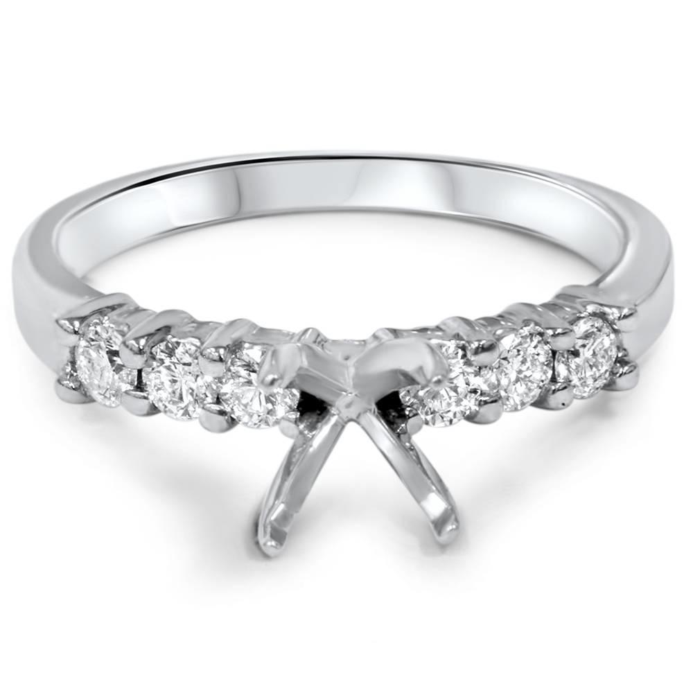 Pompeii3 1/2ct Diamond Engagement Semi Mounting Ring Setting 14K White Gold