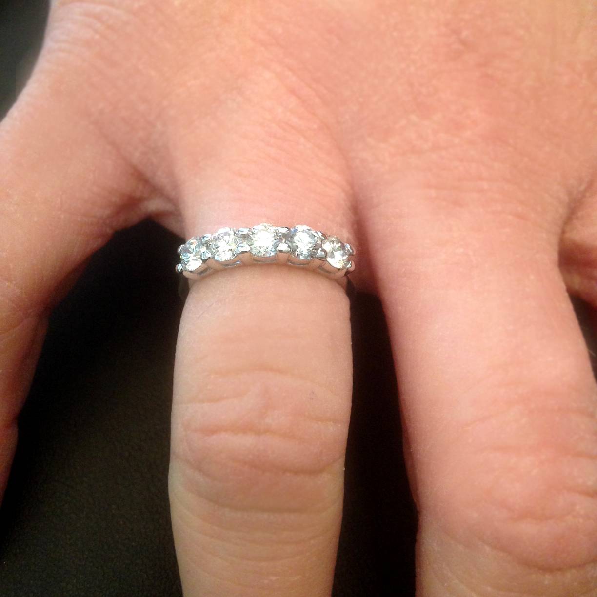 Pompeii3 1 1/4ct Diamond Wedding White Gold Anniversary New Ring