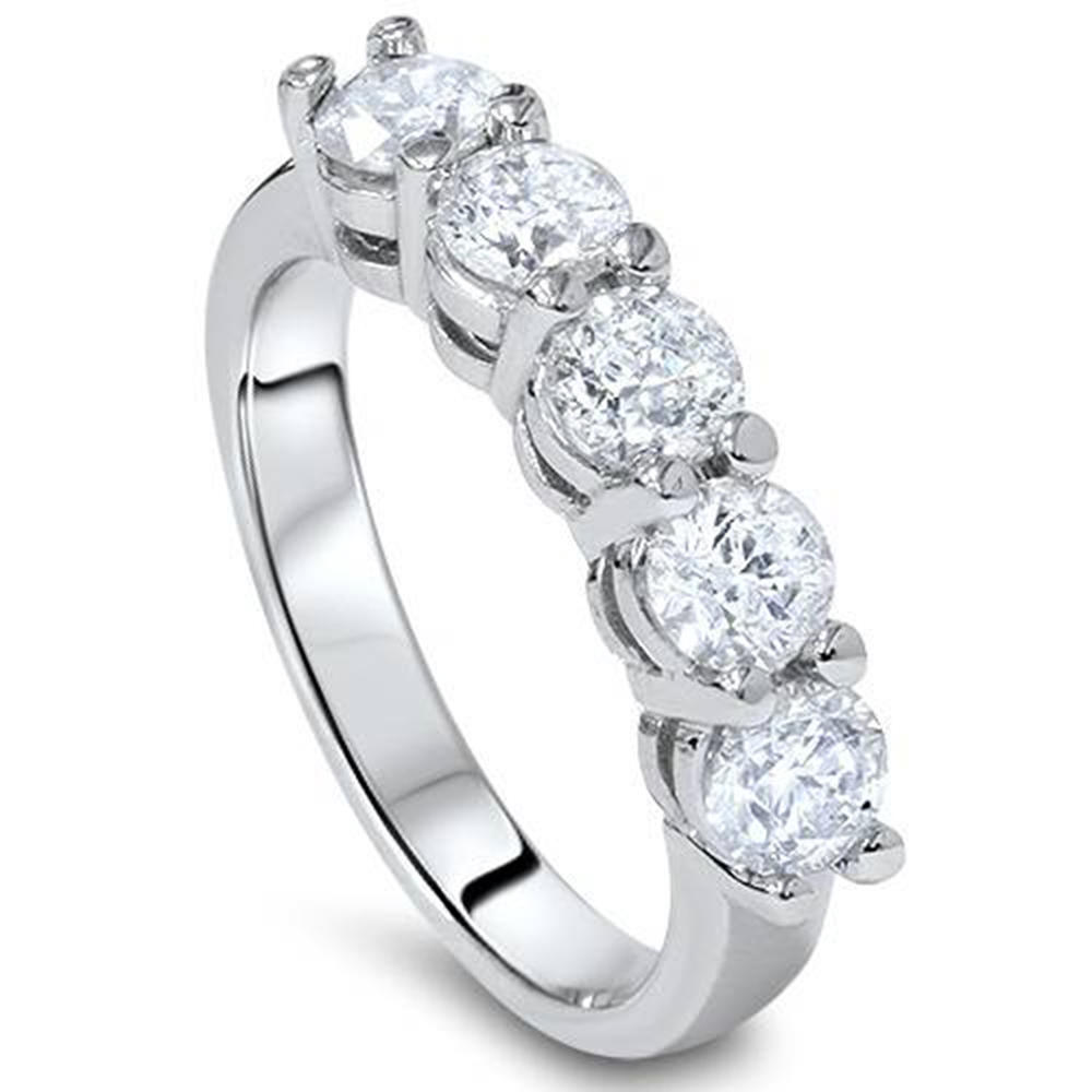 Pompeii3 1 1/4ct Diamond Wedding White Gold Anniversary New Ring
