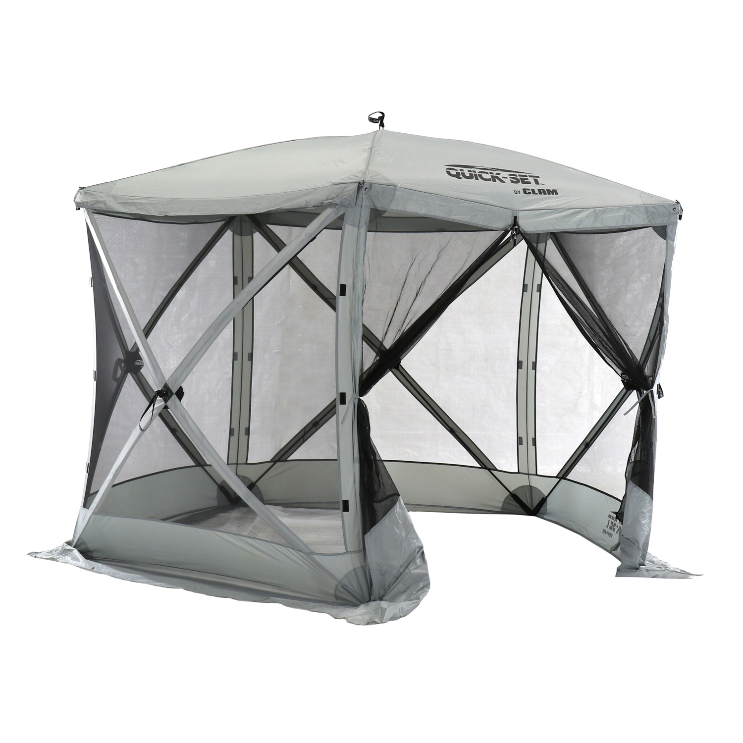 Clam CLAM Quick-Set Venture 9 x 9 Ft Portable Outdoor Camping Canopy  Shelter, Gray