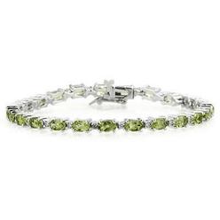 Bracelets Peridot Kmart Szul 14k White Gold Diamond And Peridot Bracelet