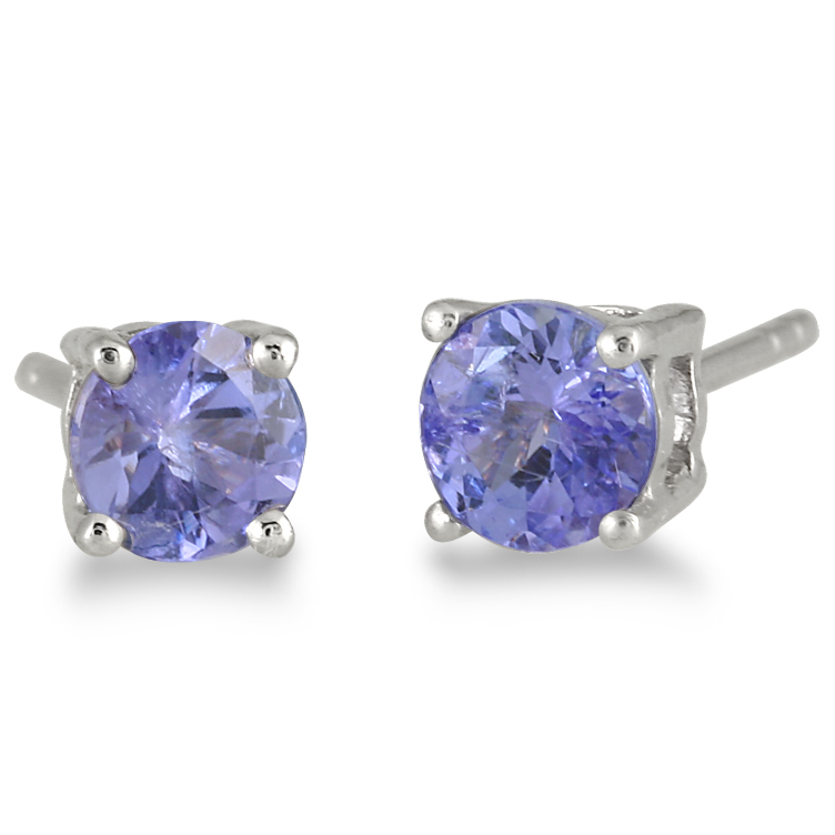 Earrings Tanzanite Sears Szul All Natural 5mm Tanzanite Stud Earrings In 925 Sterling Silver
