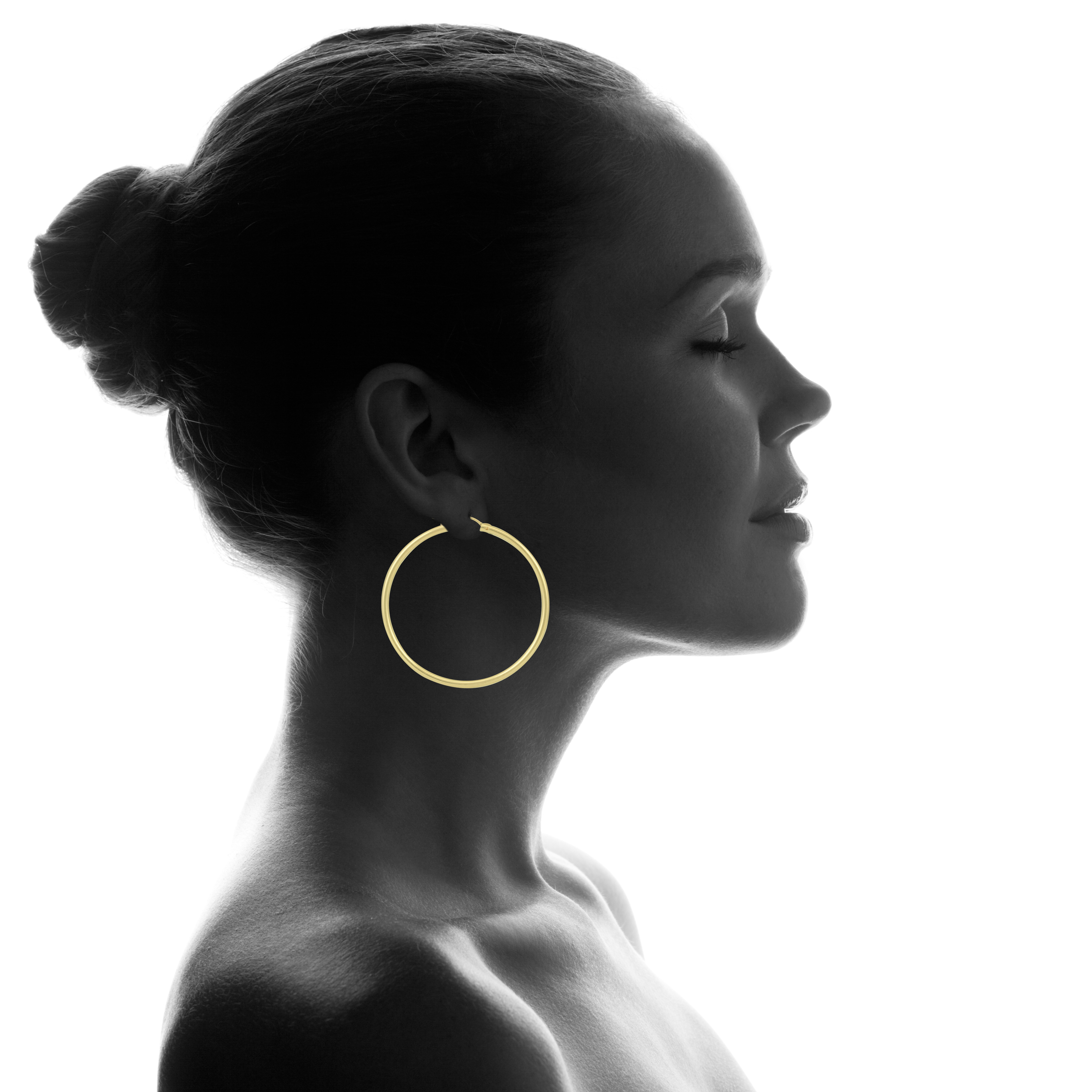 Szul 14k Yellow Gold Filled Hoop Earrings 50mm