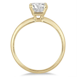 Szul Com Ags Certified 1 Carat Cushion Cut Diamond Solitaire Ring