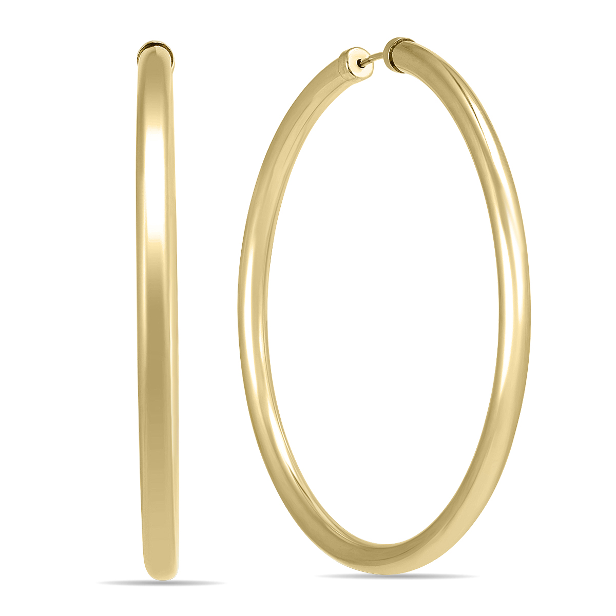 Szul 45mm 14k Yellow Gold Filled Endless Hoop Earrings Szul 45mm 14k Yellow Gold Filled Endless Hoop Earrings