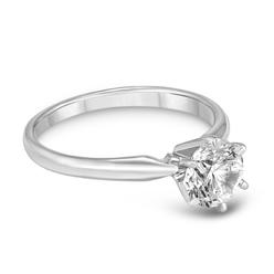 szul.com PREMIUM QUALITY - 3/4 Carat Diamond Solitaire Ring in 14K White Gold (G-H Color, SI1-SI2 Clarity)