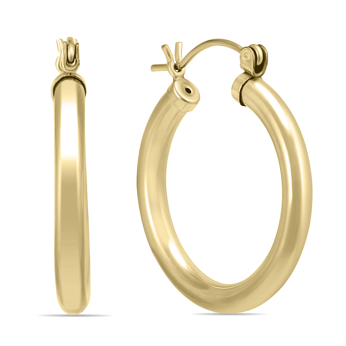 szul.com 24mm 14K Yellow Gold Filled Hoop Earrings