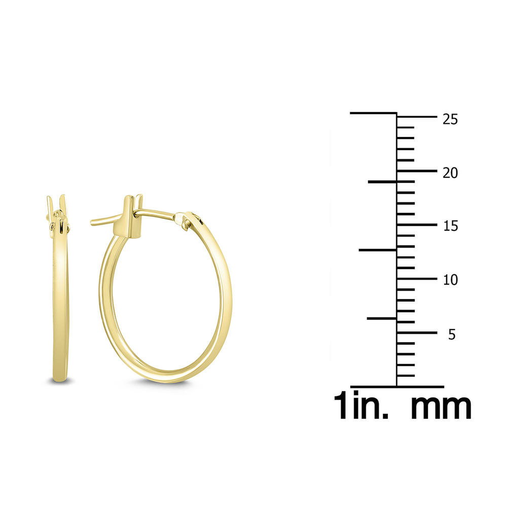 szul.com 14K Yellow Gold 18MM Hoop Earrings (1.5MM Gage)