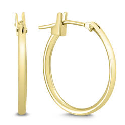 szul.com 16MM Hoop Earrings in 14K Yellow Gold