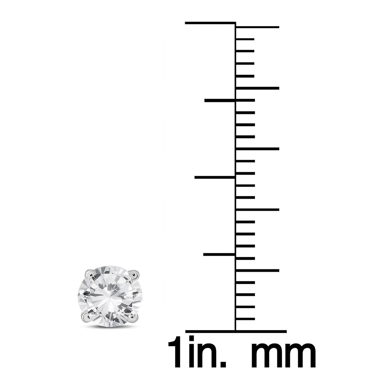 szul.com 5/8 Carat TW Diamond Pendant and Earring Set in 14K White Gold