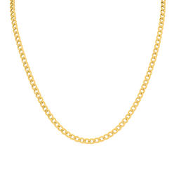 szul.com 14K Yellow Gold Filled 4.1MM Curb Link Chain with Lobster Clasp - 18 Inch