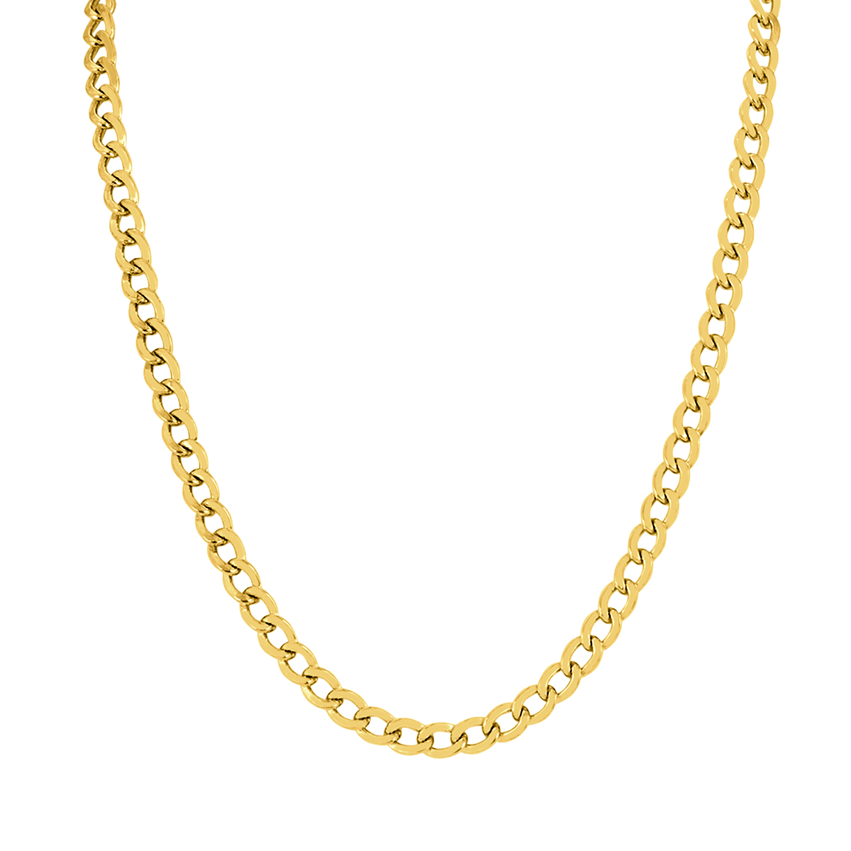 szul.com 14K Yellow Gold Filled 5.8MM Curb Link Chain with Lobster Clasp - 22 Inch