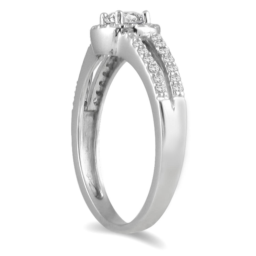 szul.com 1/2 Carat TW Diamond Ring in 10K White Gold