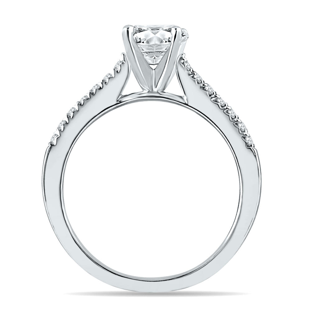 szul.com AGS Certified 1 1/8 Carat TW Diamond Ring in 14K White Gold (H-I Color, I1-I2 Clarity)