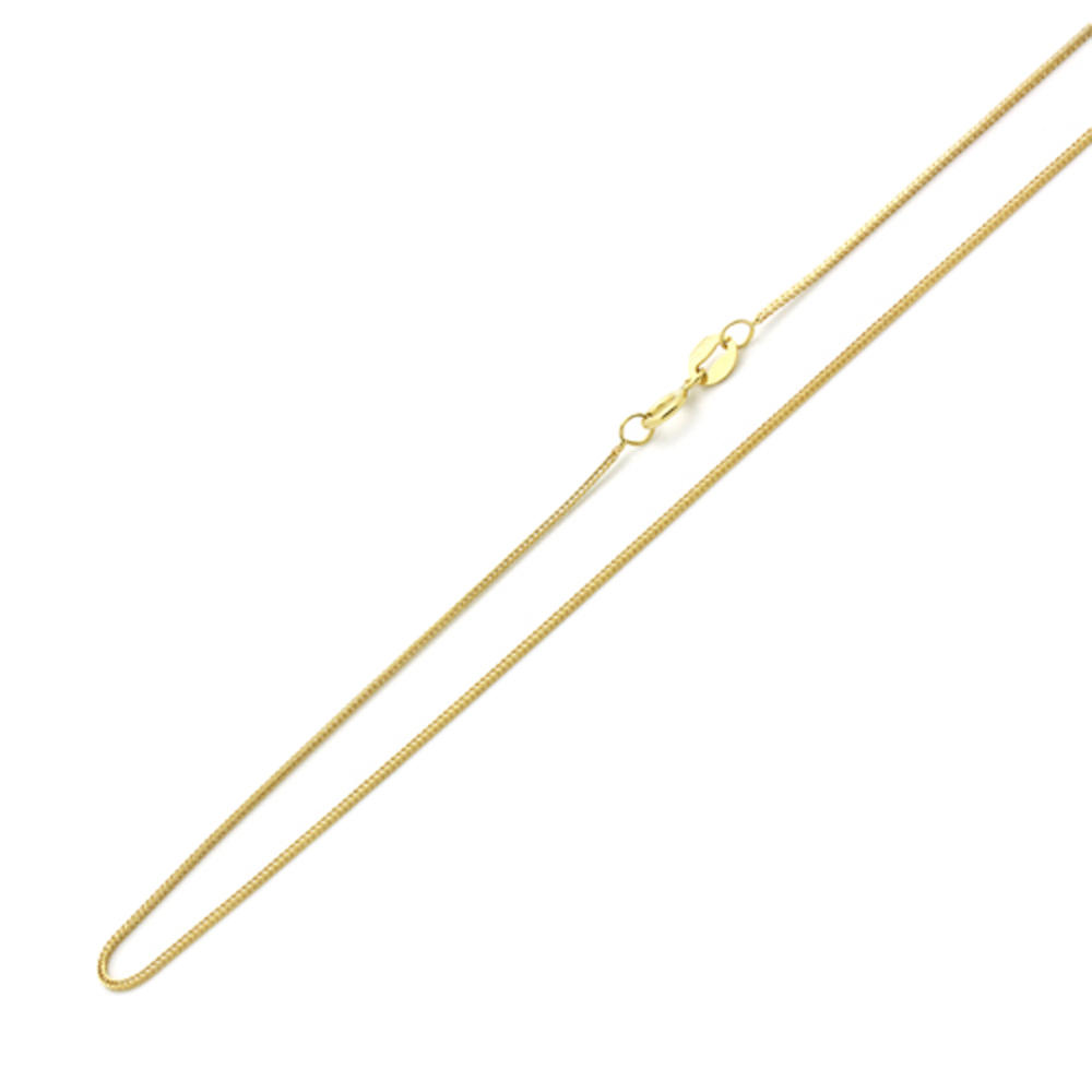 DoubleAccent 14K Yellow Gold 1mmWheat Chain Necklace  18"