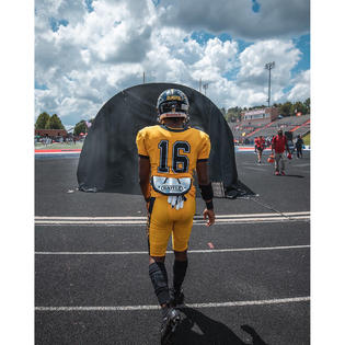 Battle Sports Science Youth Chrome Protective Football Back Plate