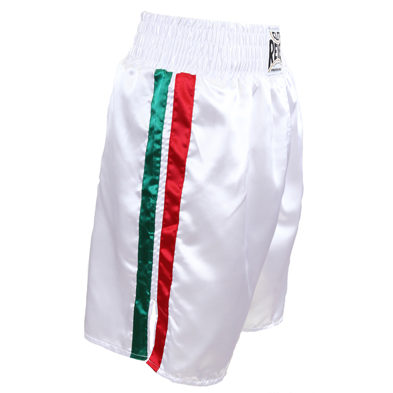 Cleto Reyes Satin Classic Boxing Trunks - Mexican Flag