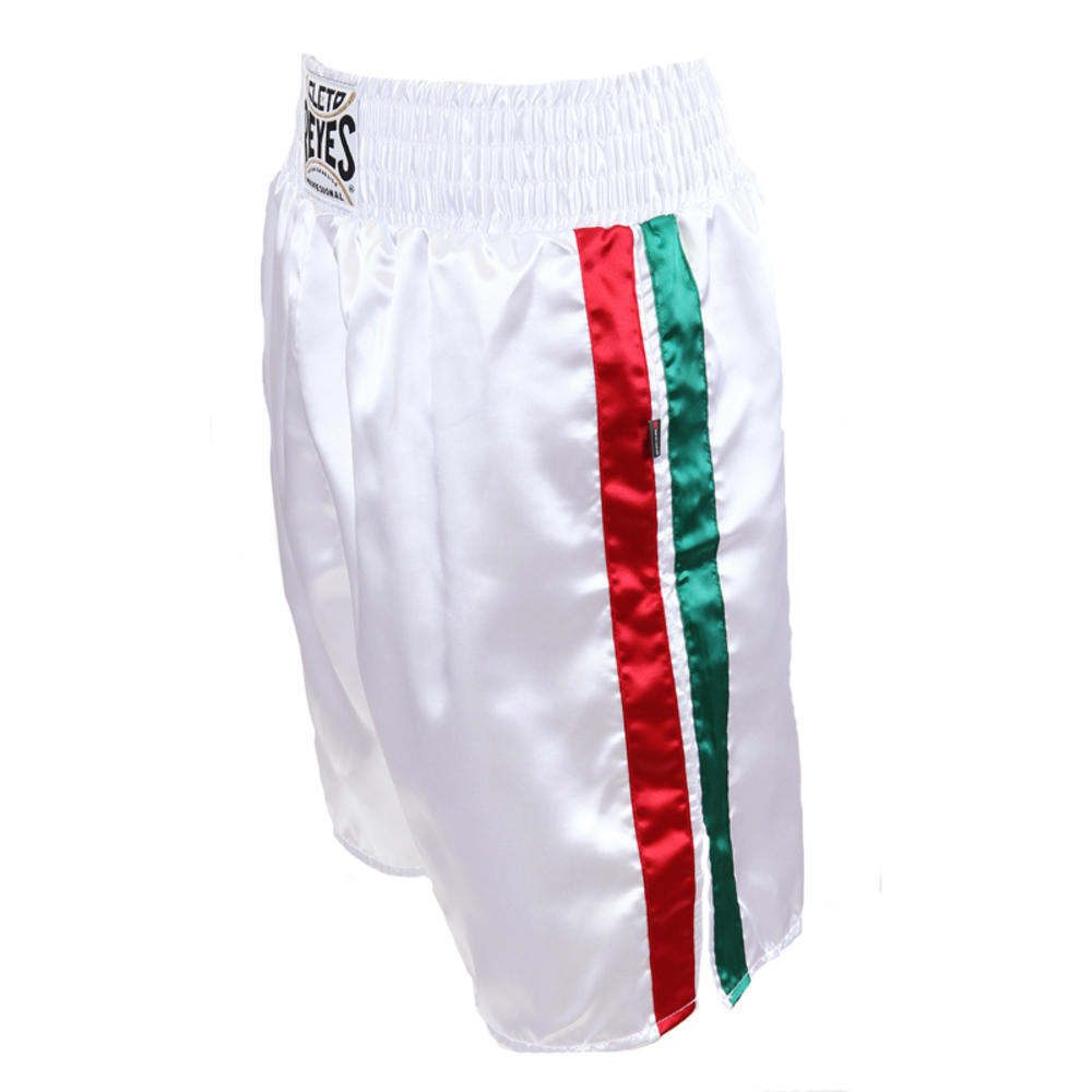 Cleto Reyes Satin Classic Boxing Trunks - Mexican Flag