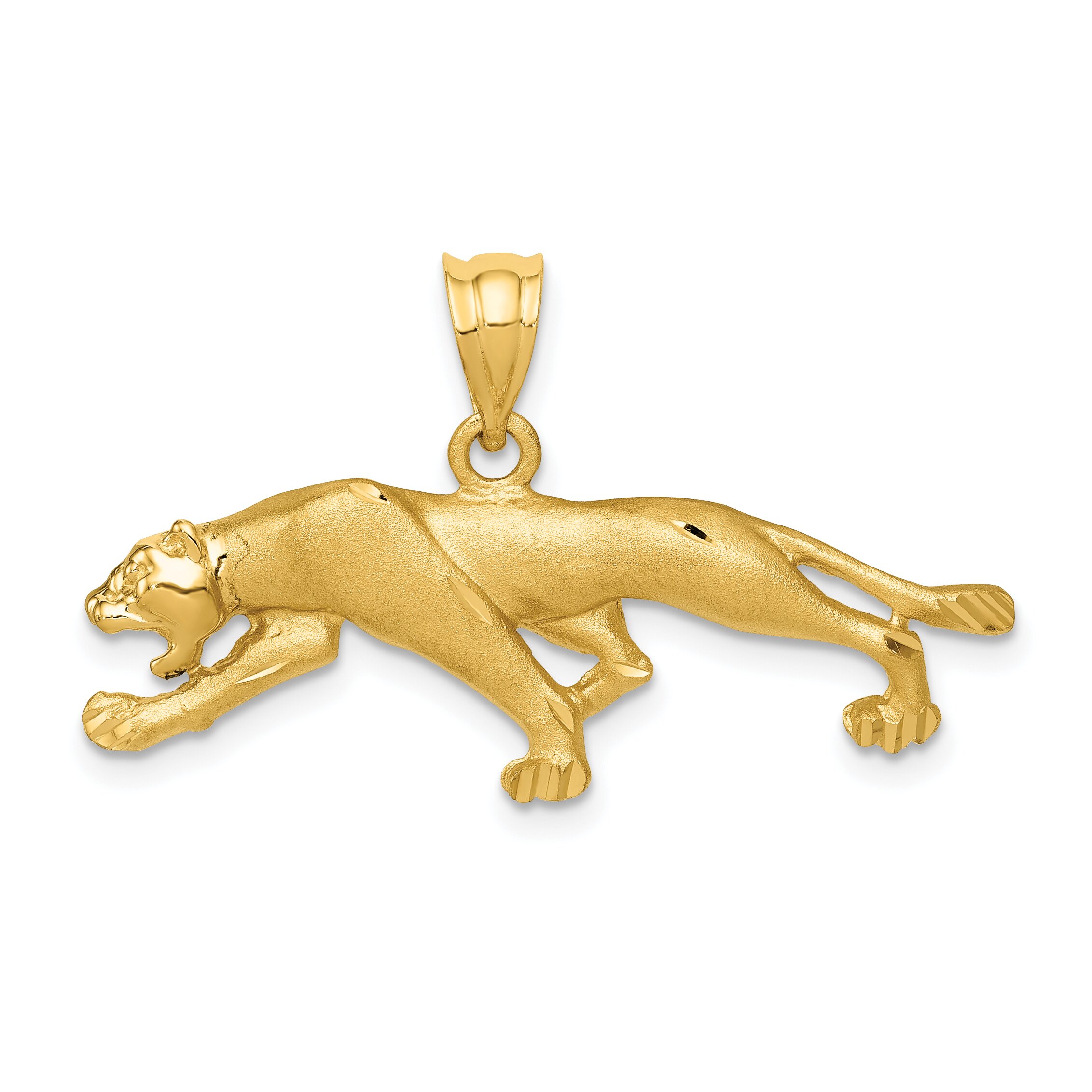 Findingking 14K Gold Jaguar Pendant