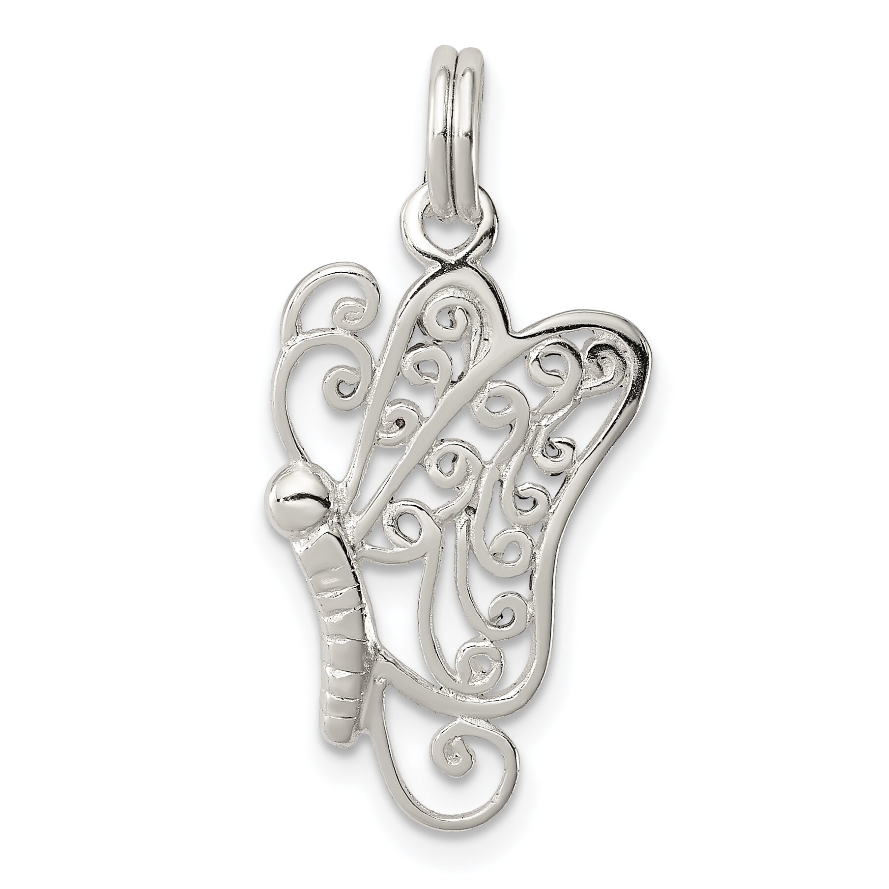 Findingking Sterling Silver Butterfly Charm