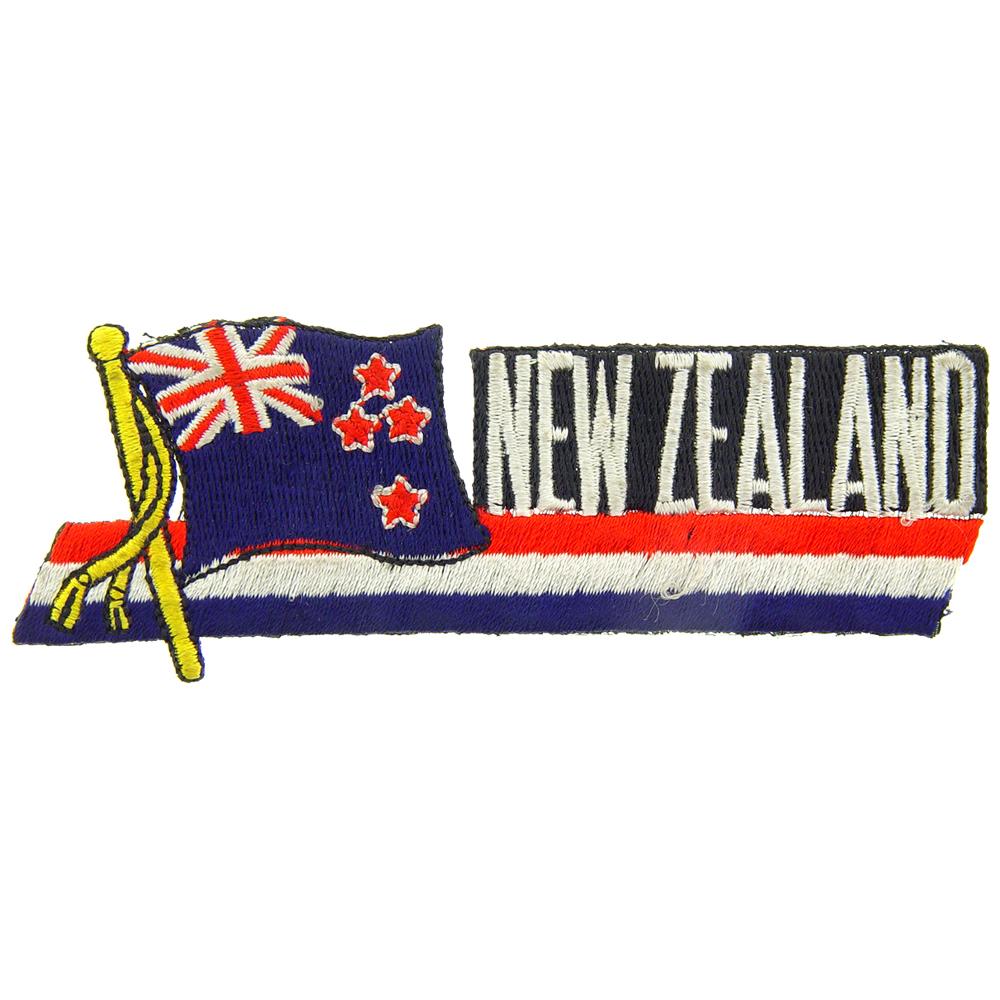 Findingking New Zealand Flag with Script Patch 2" x 5"