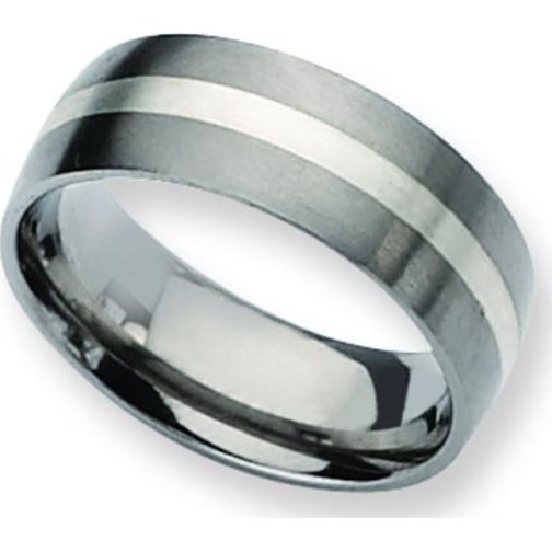 Findingking Titanium SS 6mm Satin Mens Wedding Ring Band Size 11