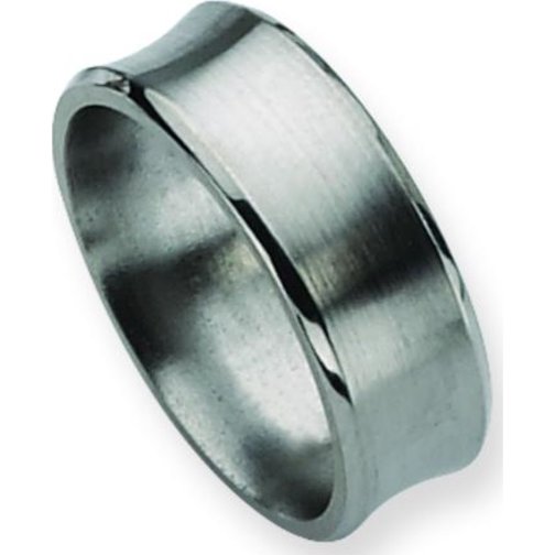 Findingking Titanium 8mm Brushed Mens Wedding Ring Band Size 13