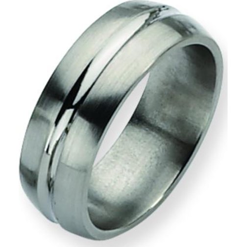 Findingking Titanium 8mm Brushed Mens Wedding Ring Band Sz 14.5