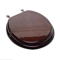 Caroma 326606 Round Wood Toilet Seat Dark Brown Caroma 326606 Round Wood Toilet Seat Dark Brown