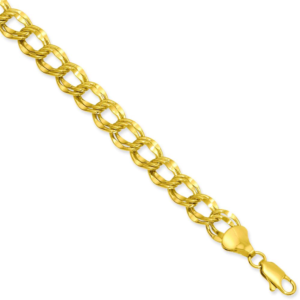 Findingking Gold Plated Double Link Bracelet 7.25"